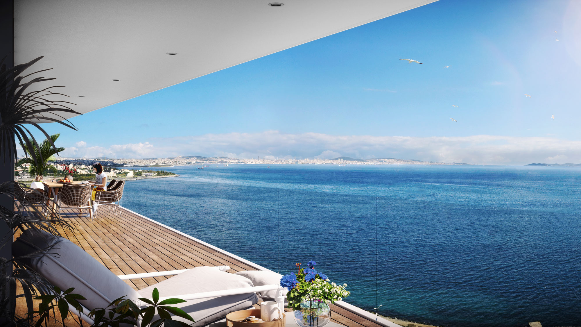Yedi Mavi Balcony Overview