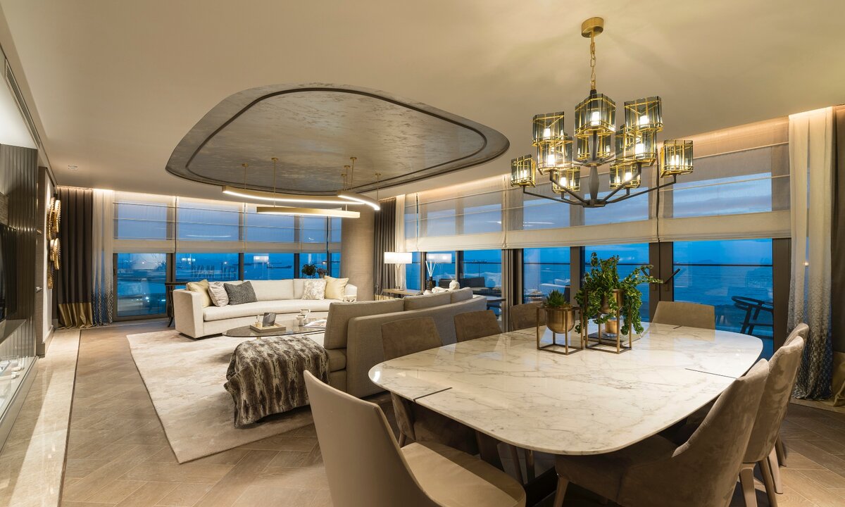 Sample Living Room at Yedi Mavi